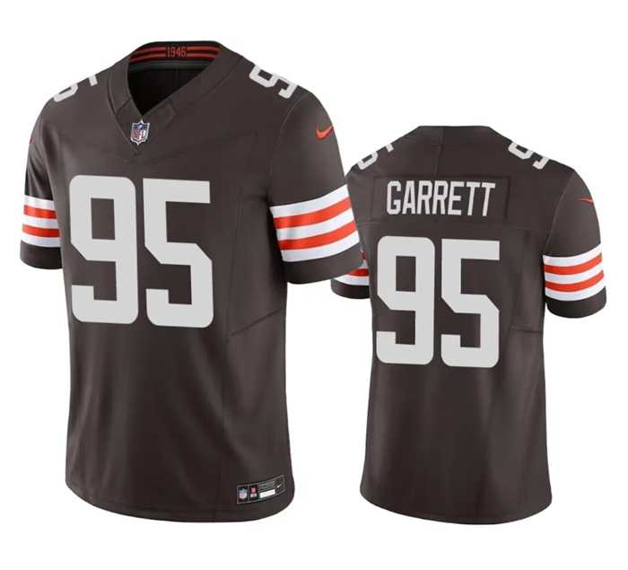 Men & Women & Youth Cleveland Browns #95 Myles Garrett Brown 2023 F.U.S.E. Vapor Untouchable Limited Stitched Jersey